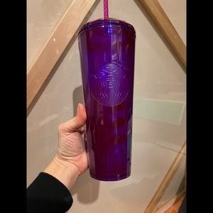 Purple 24oz Starbucks tumbler